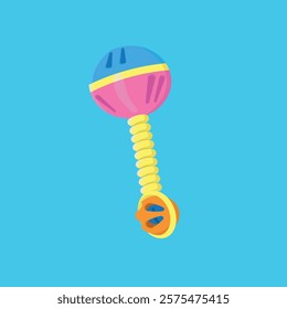 illustration of a  rattle toys