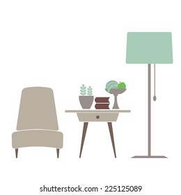 Illustration of a reading spot, vector.