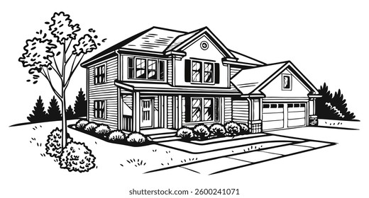 Illustration of Real Estate Concept