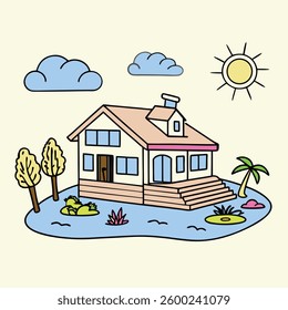 Illustration of Real Estate Concept
