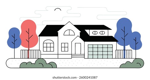 Illustration of Real Estate Concept