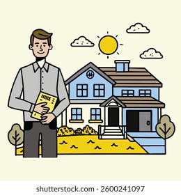Illustration of Real Estate Concept