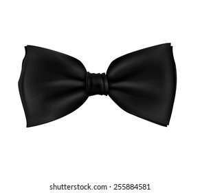 Illustration of realistic black bow