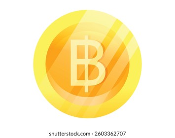 Illustration of an Realistic Coin Money Bath