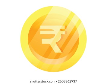 Illustration of an Realistic Coin Money RUpee