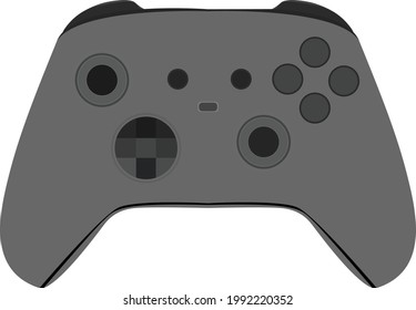 una ilustración de una consola de juegos realista 