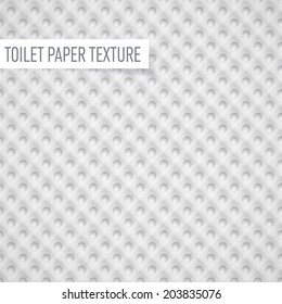 Illustration of realistic toilet paper texture. Seamless pattern