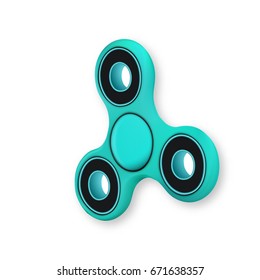 Illustration of Realistic Vector Fidget Spinner Toy Isolated
