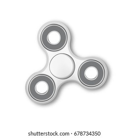 Illustration of Realistic Vector Fidget Spinner Toy Isolated