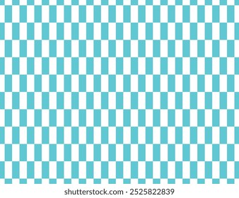 Illustration of a rectangular checkered pattern - blue version