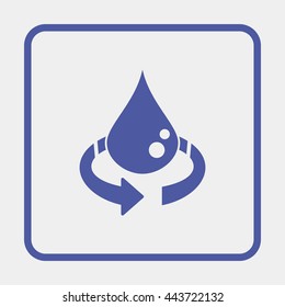 Illustration of recycle arrow.