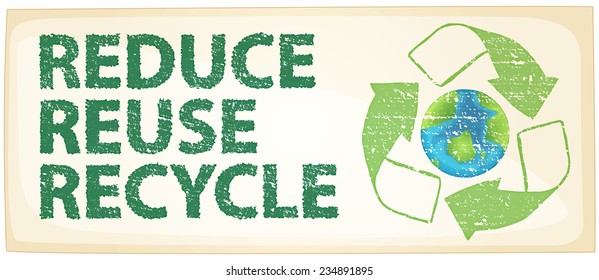 Illustration of a recycle poster