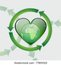 illustration of recycle symbol
