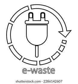 The illustration of recycle waste vector.
Suitable for recycle icon, sign or symbol.