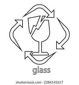 The illustration of recycle waste vector.
Suitable for recycle icon, sign or symbol.