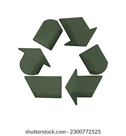 Illustration of recycling bin for world environment day