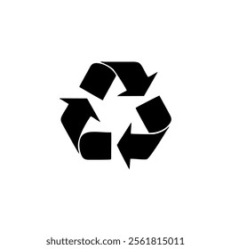 illustration of recycling symbol icon