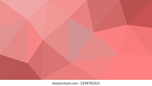 Illustration of red abstract polygon modern geometric background design