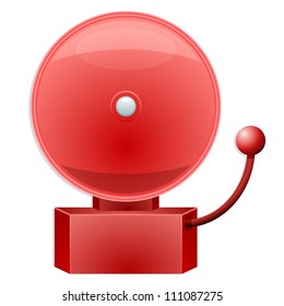 Illustration Of A Red Alarm Bell