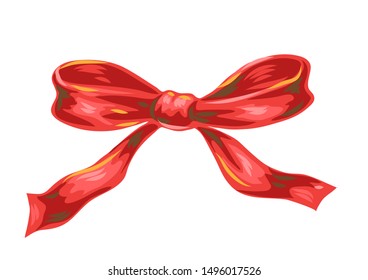 Ilustração de arco vermelho. Imagem desenhada à mão estilizada em estilo retrô.