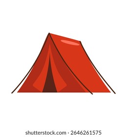 Illustration of Red Camping Tent