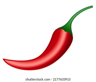 Illustration of a red chili pepper