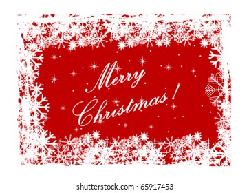 Illustration of a Red Christmas background