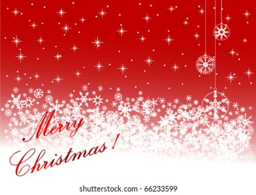 Illustration of a Red Christmas background