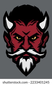 Illustration of red devil vector