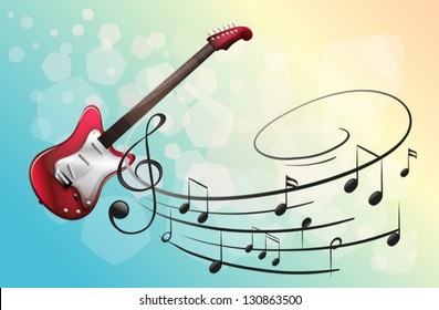 music notes for electric guitar