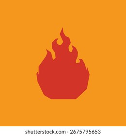 Ilustração vermelho fogo único design abstrato