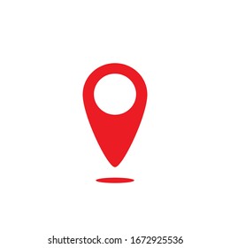 Abbildung des roten GPS-Symbols für Webvorlage