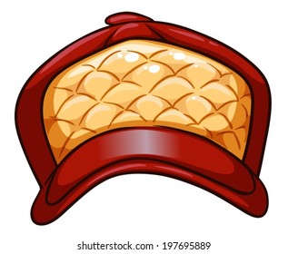 Ilustración de un sombrero rojo sobre un fondo blanco