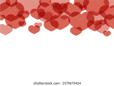 Illustration of red heart for background