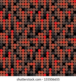 Illustration of red lights shades in circles shapes in a seamless pattern. You can just drop into your swatches and use as a tiling fill. Seamless wallpaper background pattern.