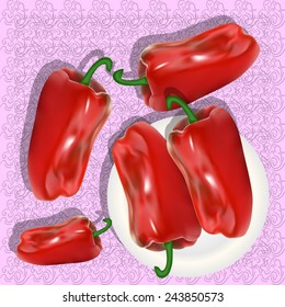 illustration red pepper