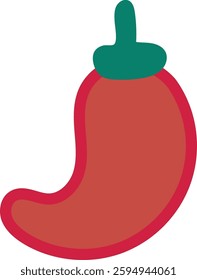 an illustration of red pepper