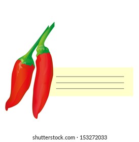 Illustration of red peppers
