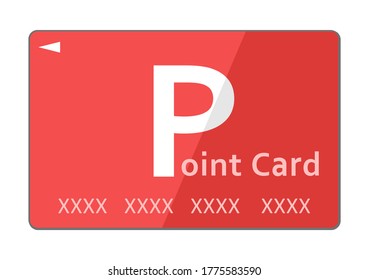 Illustration of a red point card
