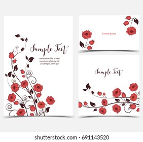 Illustration of red roses