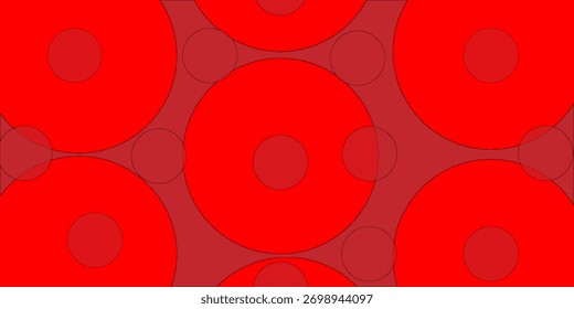 Efeitos de vibração brilhantes de círculo redondo vermelho e vermelho da ilustração e abstrato de fundo de elementos de movimento. Vetor