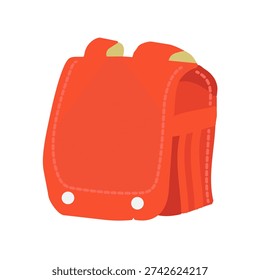 Illustration of a red school bag
