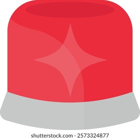 Illustration of a red siren with a white base, symbolizing an alert or emergency. The siren has bold red rays radiating from it, indicating urgency and attention.