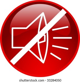 illustration of a red sound button
