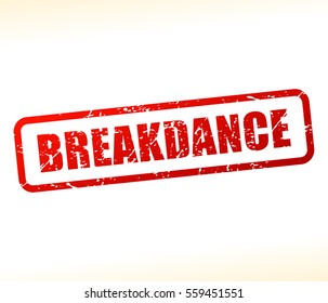 Illustration of red text stamp on white background