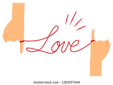 Illustration of red thread 03
