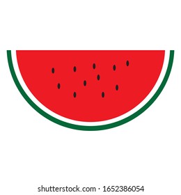 illustration of a red watermelon that is ripe and stays in food