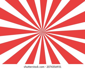 Illustration of red and white concentrated lines