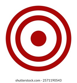 illustration of red and white target