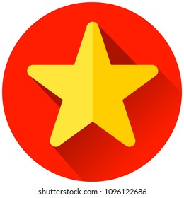 Illustration of red and yellow star icon